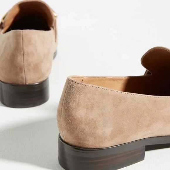 Bibi Lou Anthropologie Zagreb Suede Loafers Camel Tan Size 39/8.5 - Picture 4 of 11